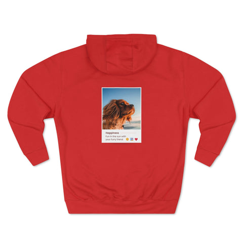 Fun in the sun with your furry friend Dog POD Unisex Premium Pullover Hoodie