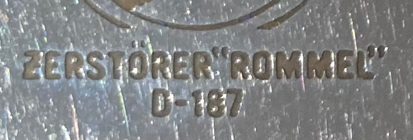 Vintage Metal Zippo, Rommel Zerstorer D-187