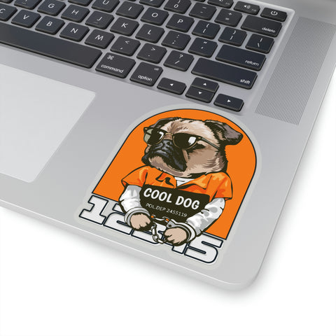 Cool Dog Kiss-Cut Stickers POD