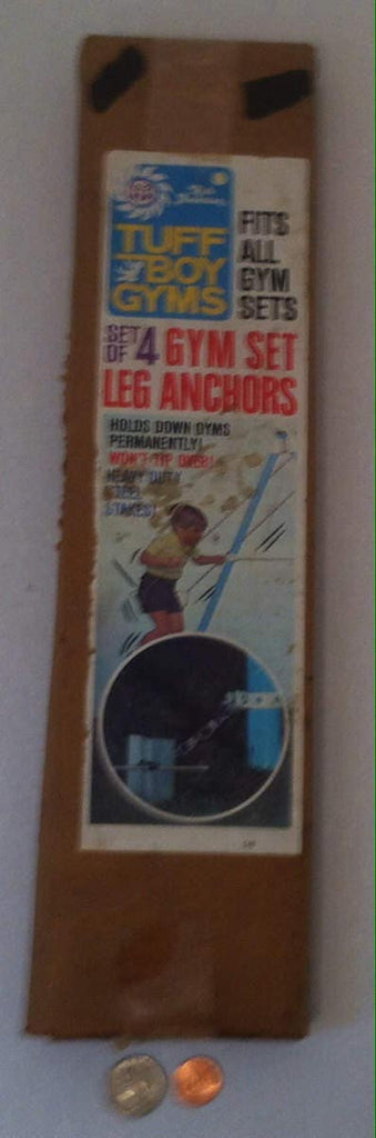 Vintage Box Set of 4 Swing Set, Gym Set Leg Anchors, Makes it so your Swing Does Not Tip Over and is Safe to Play on, Vintage Hardware Set