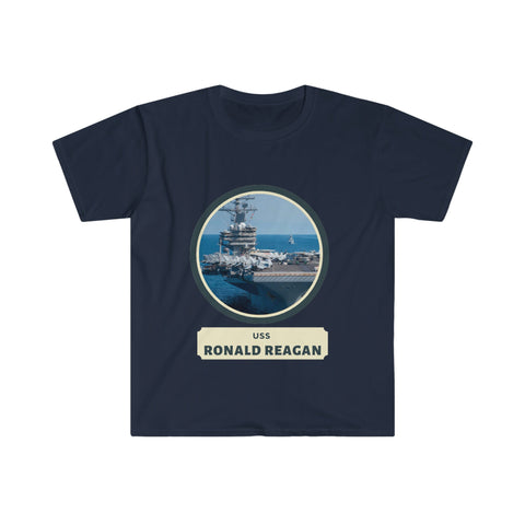 USS ronald reagan United States Ships POD Unisex Softstyle T-Shirt