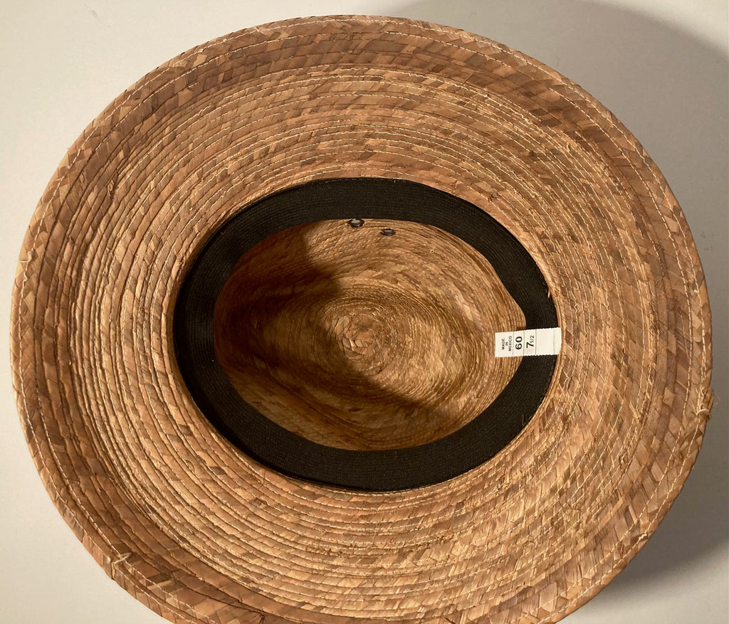 Vintage Cowboy Hat, Straw Hat, Size 7 1/2, Self Conforming, Nice Band, Quality, Cowboy, Western Wear, Rancher, Sun Shade, Very Nice Hat