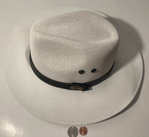 Vintage Cowboy Hat, Nicol Hat, Straw Hat, Size L, Self Conforming, Nice Band, Quality, Cowboy, Western Wear, Rancher, Sun Shade, Very Nice
