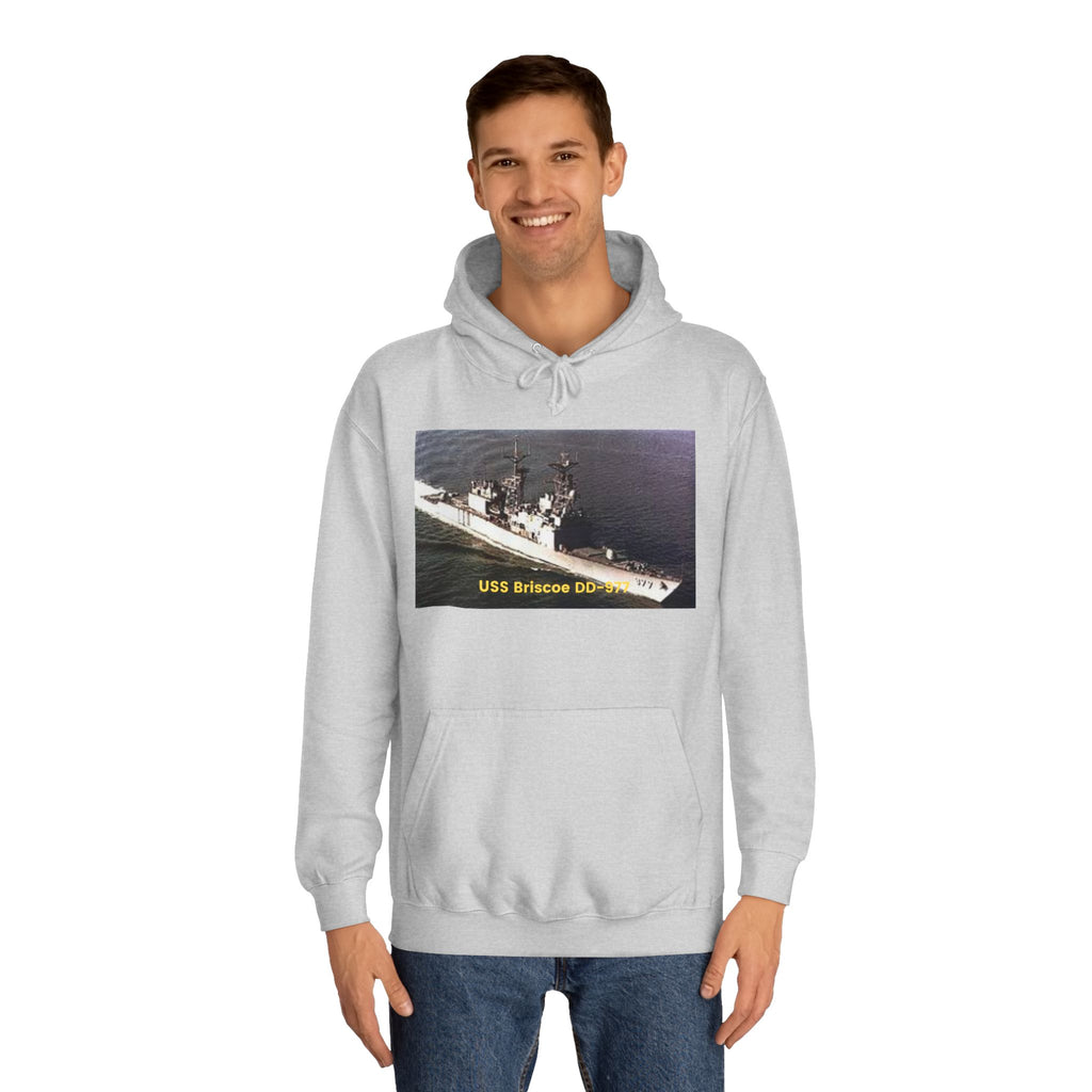 USS Briscoe DD-977 Navy POD SmileandlaughteesUnisex College Hoodie