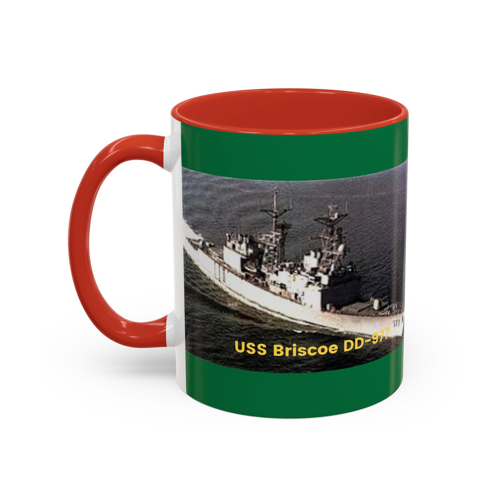 USS Briscoe DD-977 Navy POD Smileandlaughtees Accent Coffee Mug (11, 15oz)