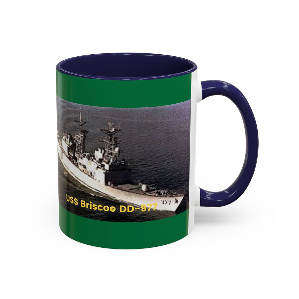 USS Briscoe DD-977 Navy POD Smileandlaughtees Accent Coffee Mug (11, 15oz)