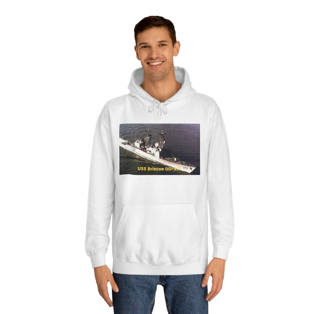 USS Briscoe DD-977 Navy POD SmileandlaughteesUnisex College Hoodie