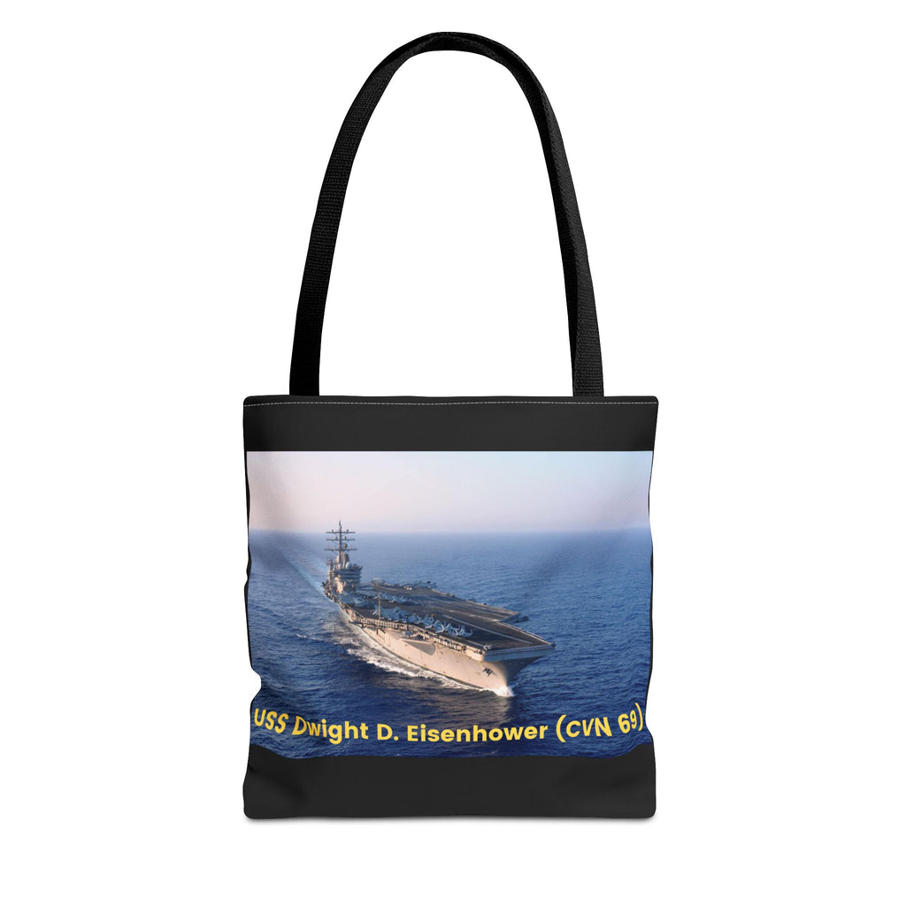 USS Dwight D. Eisenhower (CVN 69) Navy POD Smileandlaughtees Tote Bag (AOP)