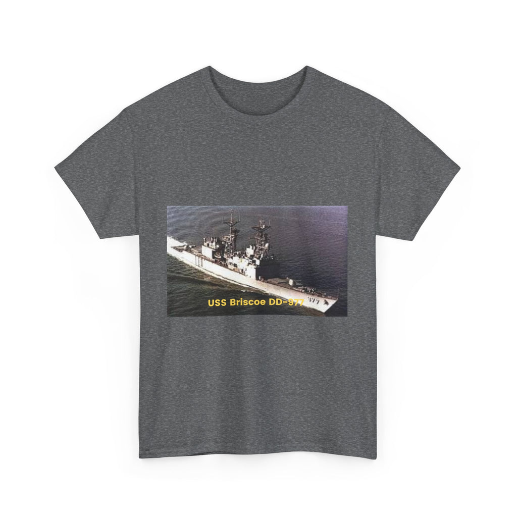 USS Briscoe DD-977 Navy POD Smileandlaughtees Unisex Heavy Cotton Tee