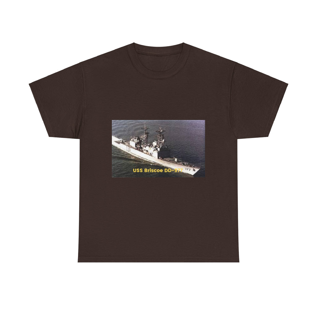 USS Briscoe DD-977 Navy POD Smileandlaughtees Unisex Heavy Cotton Tee