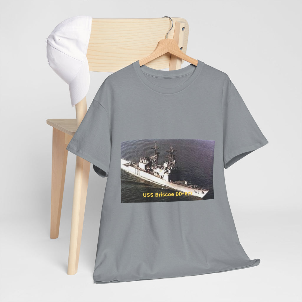 USS Briscoe DD-977 Navy POD Smileandlaughtees Unisex Heavy Cotton Tee