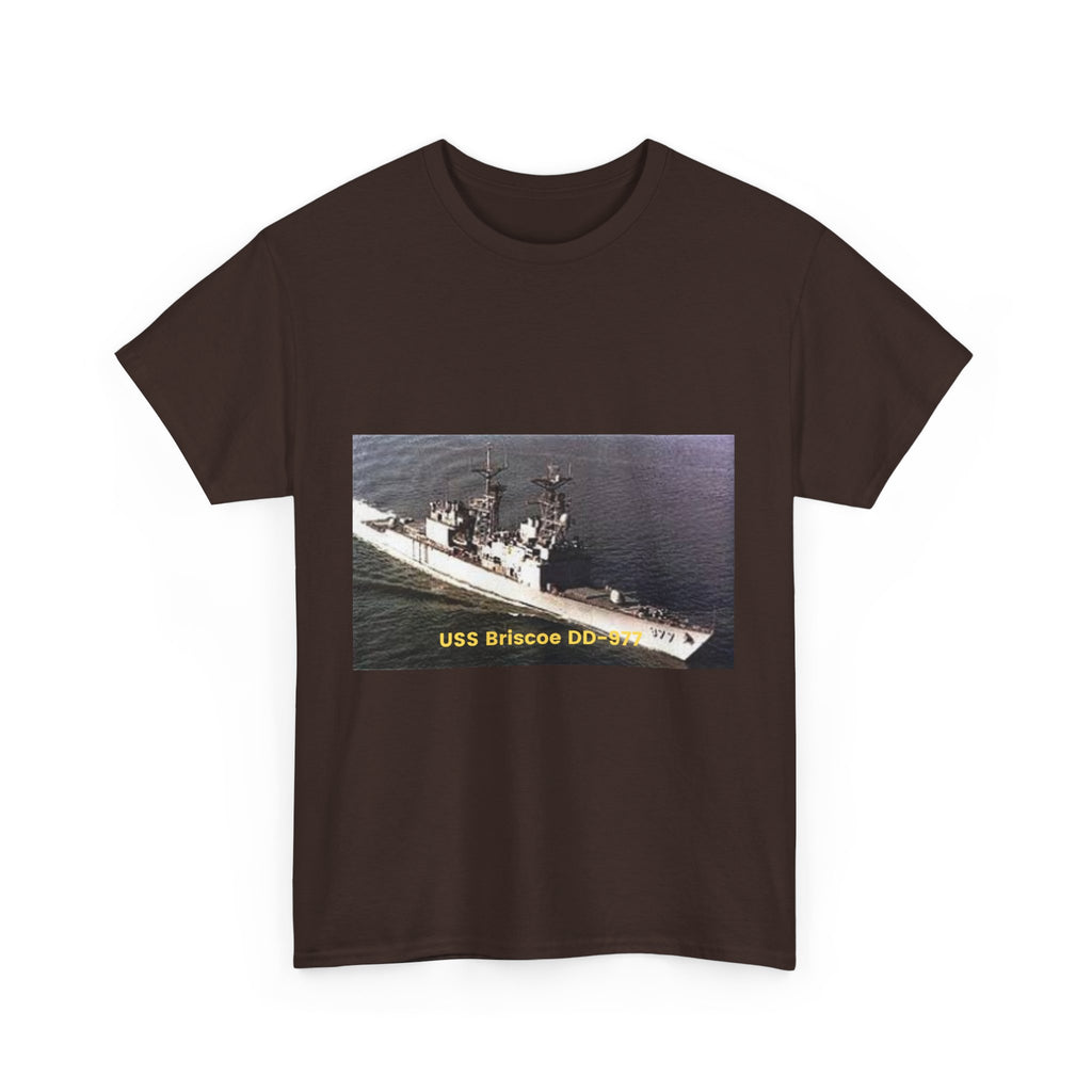 USS Briscoe DD-977 Navy POD Smileandlaughtees Unisex Heavy Cotton Tee