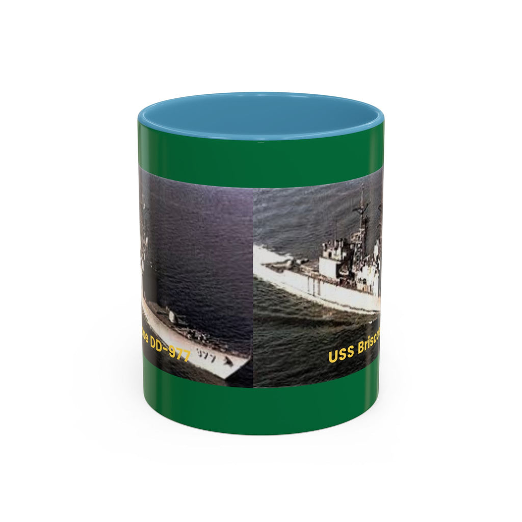 USS Briscoe DD-977 Navy POD Smileandlaughtees Accent Coffee Mug (11, 15oz)