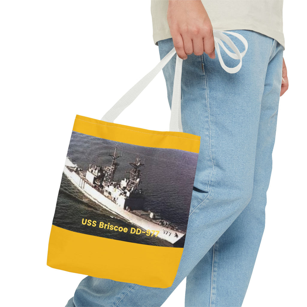 USS Briscoe DD-977 Navy POD Smileandlaughtees Tote Bag (AOP)