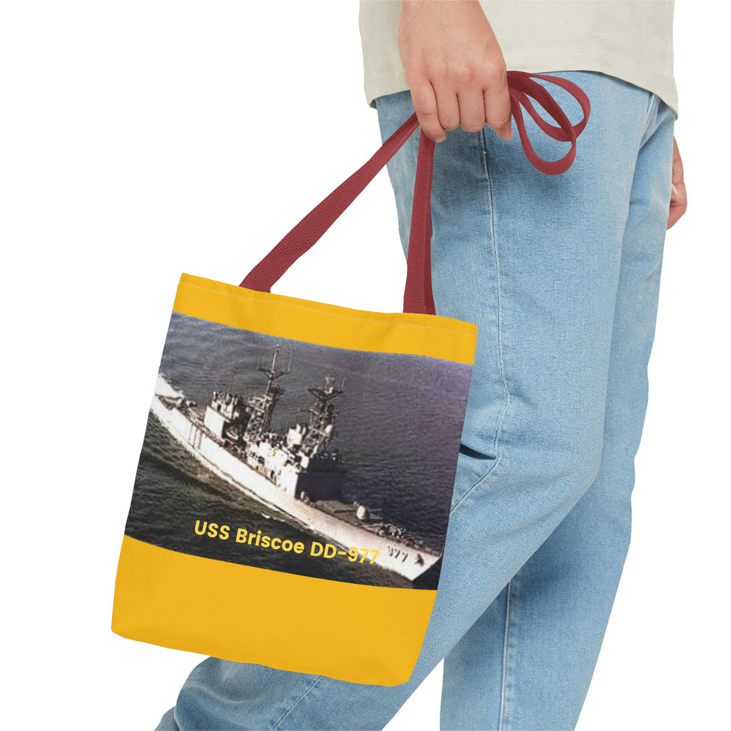 USS Briscoe DD-977 Navy POD Smileandlaughtees Tote Bag (AOP)