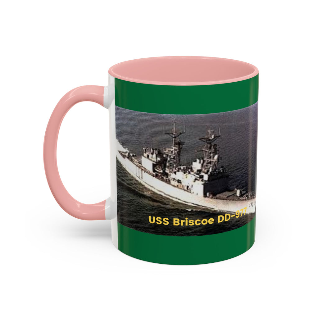 USS Briscoe DD-977 Navy POD Smileandlaughtees Accent Coffee Mug (11, 15oz)