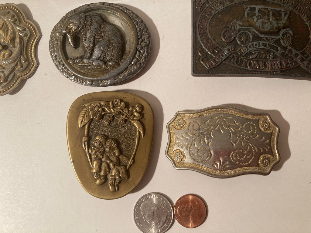 Vintage Lot of 14 Assorted Different Country and Western Wear Style Belt Buckles, Letter A, Line Dancing, Craftsman, Country & Western, Art, Resell, For Belts, Fashion, Shelf Display, Nice Belt Buckles, Wholesale