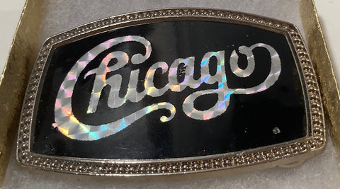 Vintage Metal Belt Buckle, Chicago, Music Group, Singers, Band, Nice Western Design