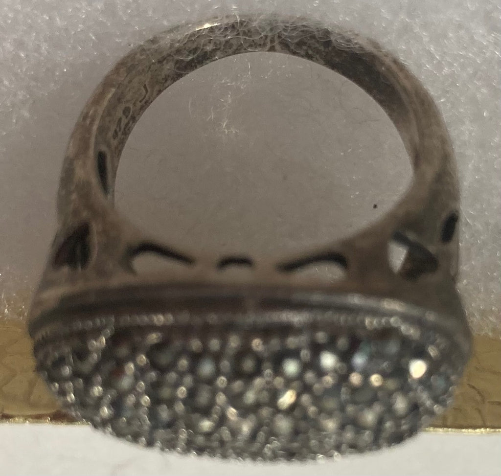 Vintage Sterling Silver Ring with Nice Intricate Design, Quality, Size 6 1/2, Jewelry, 0535, Accessory, 925, Clothing, Necklace, Charm, Bracelet