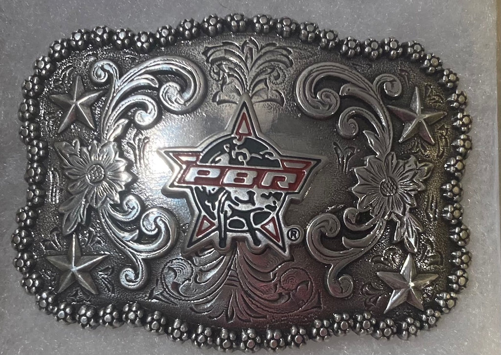 Vintage Metal Belt Buckle, PBR, Pro Bull Riding, Rodeo, Cowboy, Cow, Nice Western Design