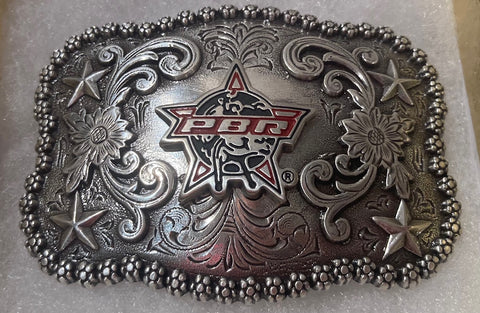 Vintage Metal Belt Buckle, PBR, Pro Bull Riding, Rodeo, Cowboy, Cow, Nice Western Design