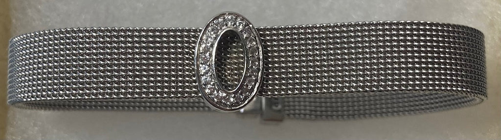 Vintage Sterling Silver Bracelet, Heavy Duty Nice Fiber Look Design, 20 Nice Sparkly Stones, Quality, Jewelry, 0545, Accessory, 925, Clothing, Necklace, Charm, Bracelet