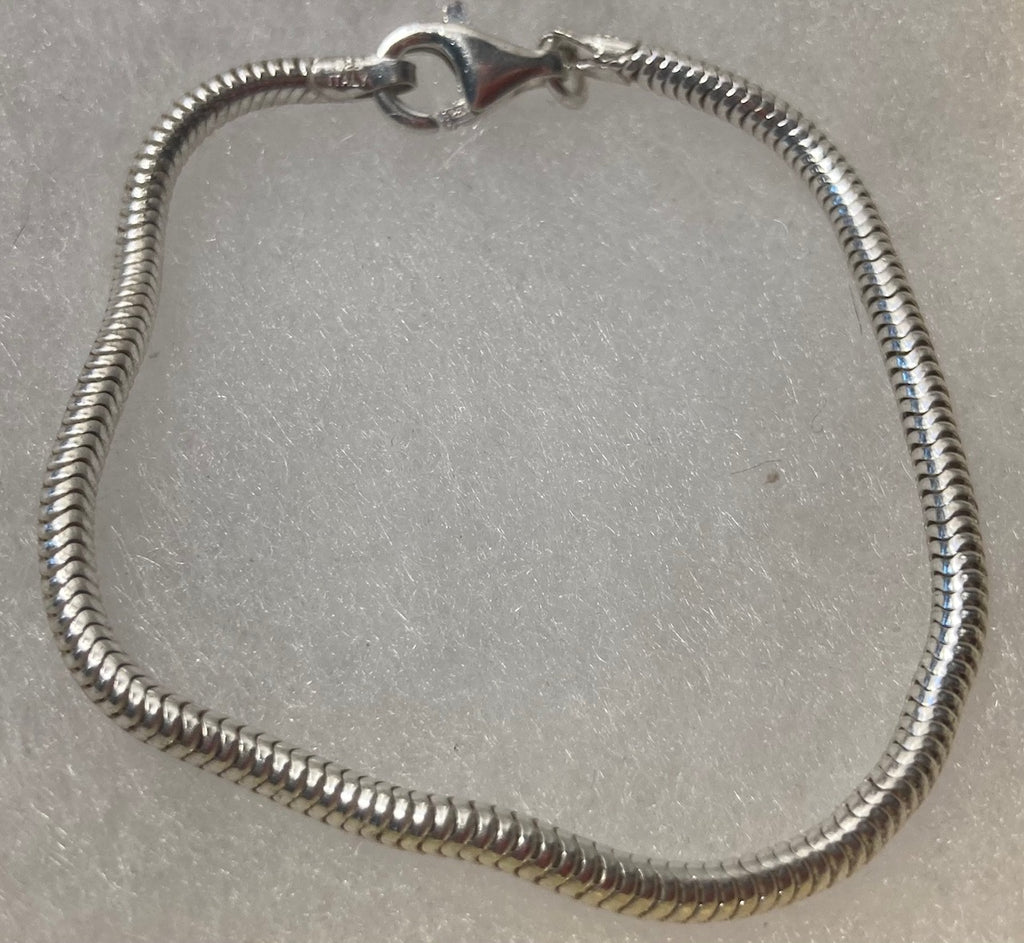 Vintage Sterling Silver Bracelet, Italy, Nice Rope Design, Quality, Jewelry, 0548, Accessory, 925, Clothing, Necklace, Charm, Bracelet