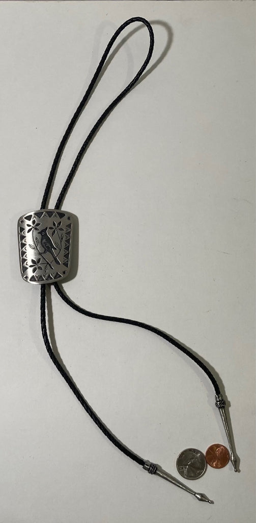 Vintage Metal Bolo Tie, Big Size, Bird, Canary, Wildlife, Nature, Nice Western Design