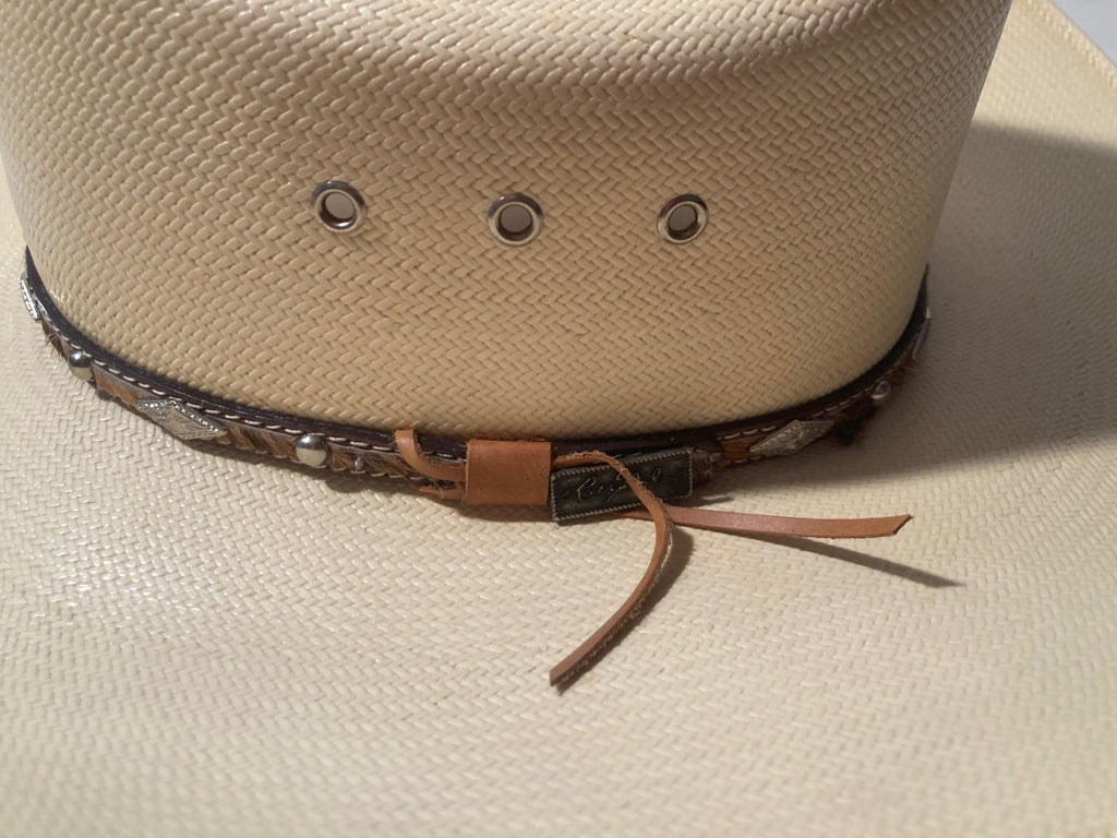 Vintage Cowboy Hat, White, Larry Mahan Hat Collection, Milano, Made in Texas, Self Conforming, Size 6 3/4, Quality, Cowboy, Western Wear, Rancher, Sun Shade, Very Nice Hat