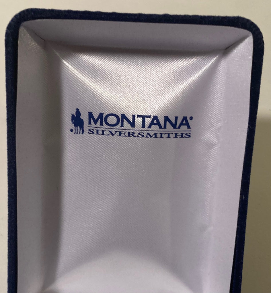 Vintage Metal Montana Silversmiths Silver  Necklace and Matching Earring Set, Beautiful
