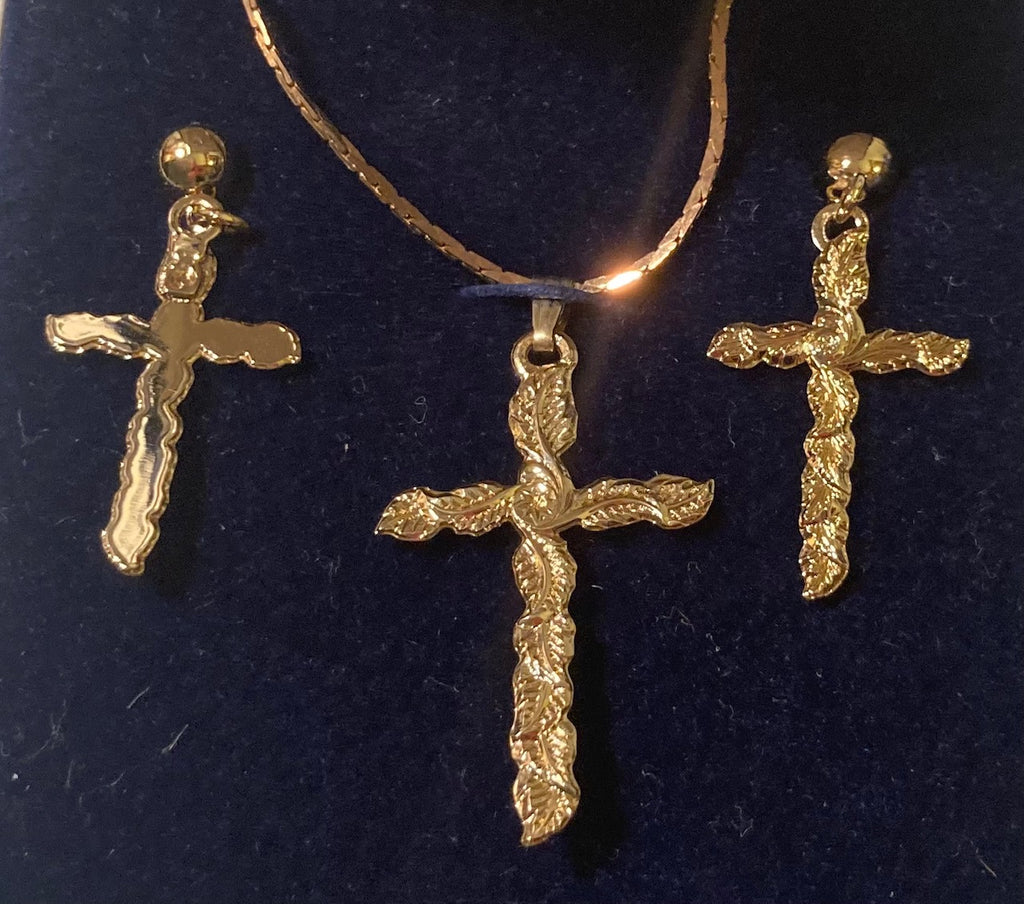 Vintage Metal Montana Silversmiths Silver Cross, Crucifix, Religious, Gothic, Necklace