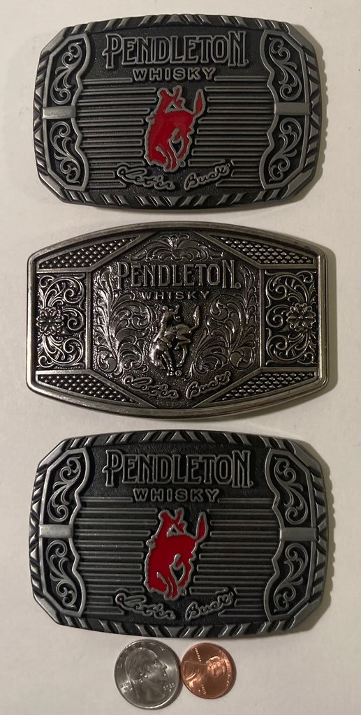 Lot of 3 Nice Metal Belt Buckle, Montana Silversmiths, Nice Western Design