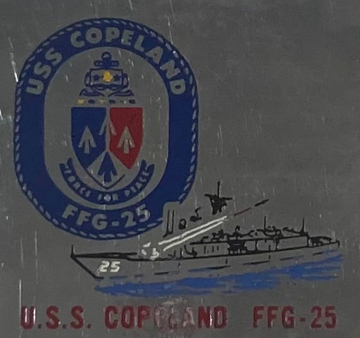 Vintage Metal Zippo, U.S.S. Copeland FFG-25, Guided Missile Fast Frigate Ship