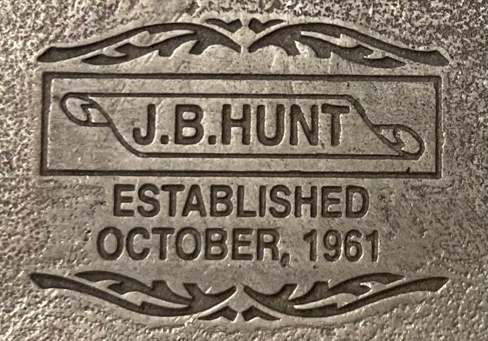 Vintage Metal Belt Buckle, J. B. Hunt, Trucking Transport, Truck Driving, One Million Safe Miles, 18 Wheeler, Big Rig, Nice, Unique, Quality
