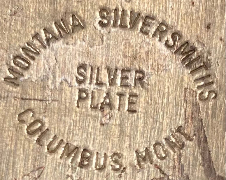 Vintage Metal Belt Buckle, Silver and Brass, American Quarter Horse, Montana Silversmiths, Nice Western Design