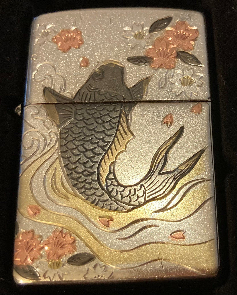 Zippo Lighter, Nice Mixed Metals Whale, Nature, Wildlife, Ocean, Nice, Zippo, Made in USA, Cigarettes, More