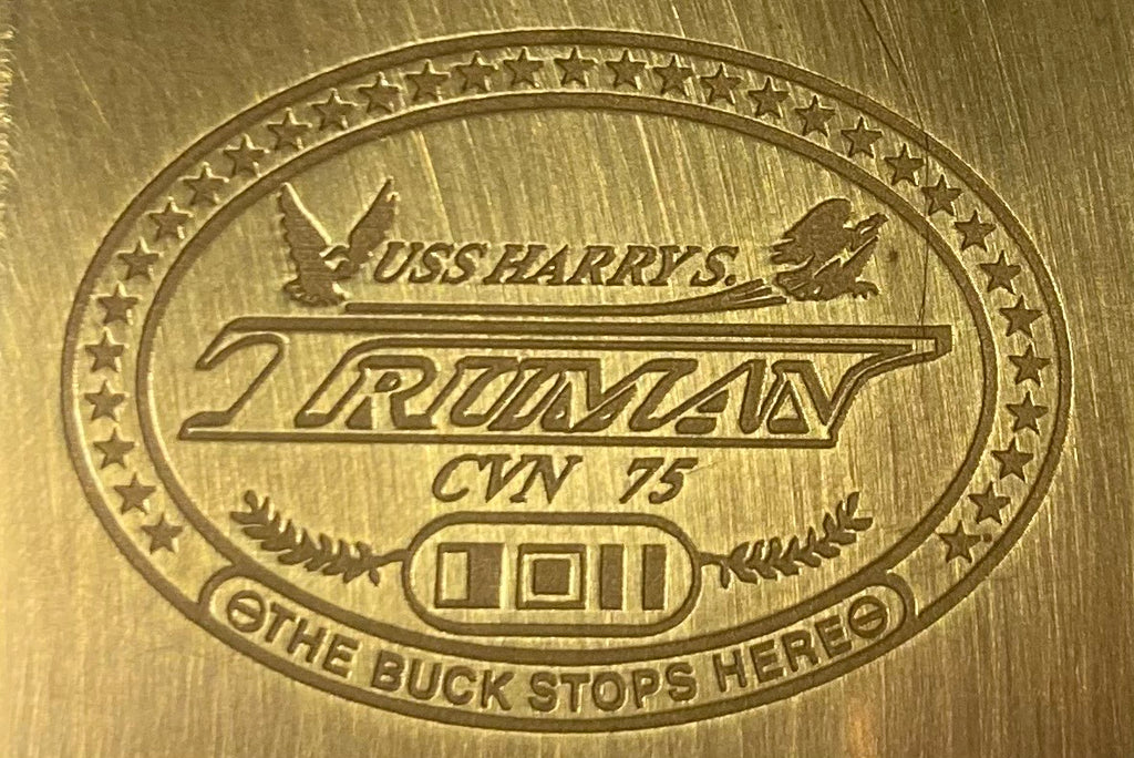 Metal Zippo Lighter, U.S.S. Harry S. Truman CVN-75, Navy, Command Lighter, Officers