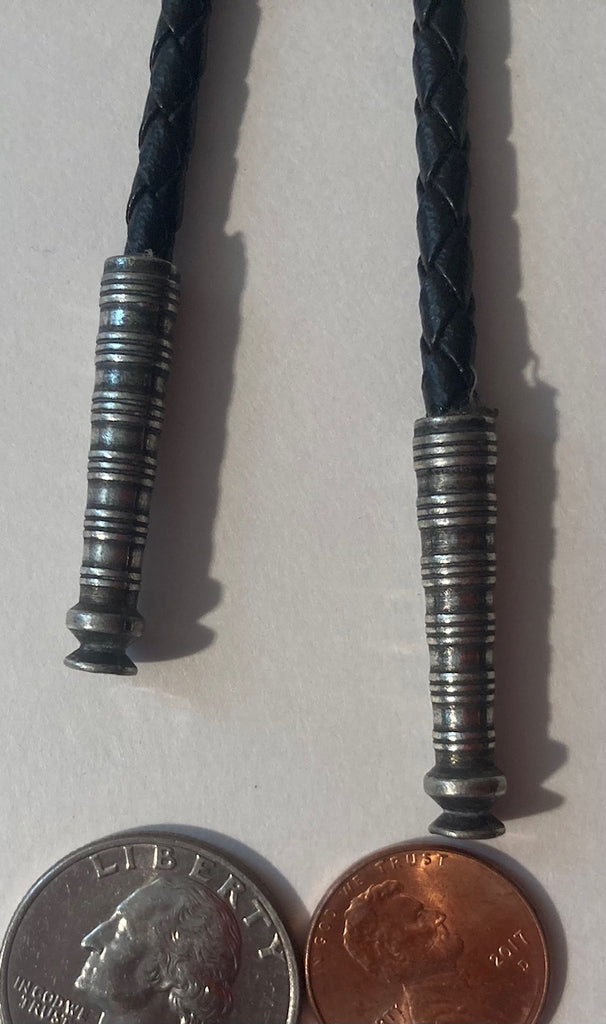 Vintage Metal Bolo Tie, Nice Pewter Heart Design, Etched, Native Design, 1 1/2" x 1 1/2", Nice Design, Quality, Heavy Duty, Made in USA, Country & Western, Cowboy, Western Wear, Horse, Apparel, Accessory, Tie, Nice Quality Fashion