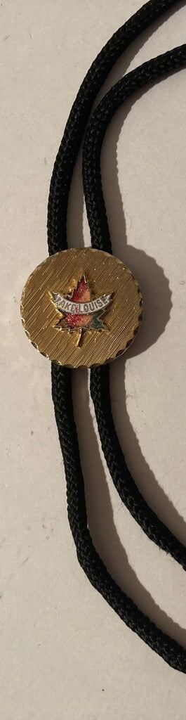 Vintage Metal Bolo Tie, Lake Louise, Canada, Nice Western Design, 1 1/4" x 1 1/4", Quality, Heavy Duty, Made in USA, Country & Western, Cowboy, Western Wear, Horse, Apparel, Accessory, Tie, Nice Quality Fashion,