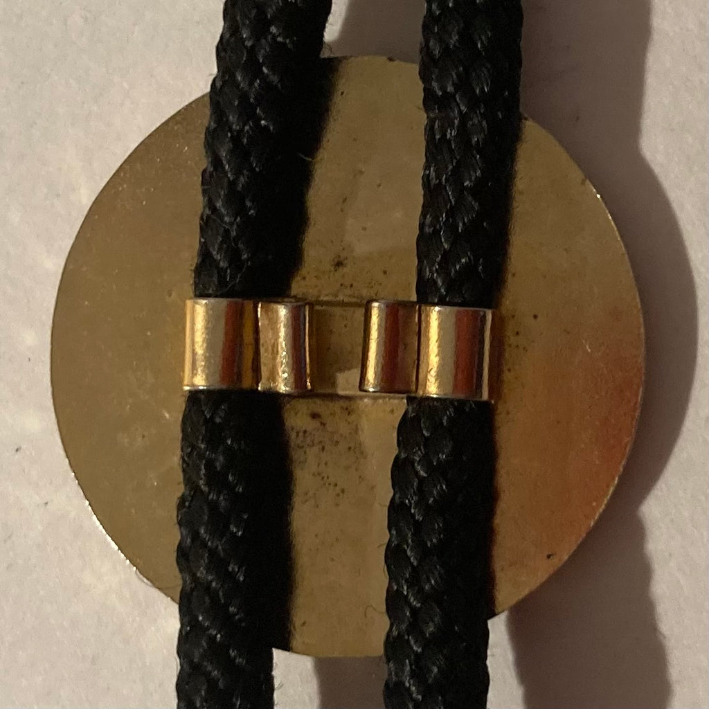 Vintage Metal Bolo Tie, Lake Louise, Canada, Nice Western Design, 1 1/4" x 1 1/4", Quality, Heavy Duty, Made in USA, Country & Western, Cowboy, Western Wear, Horse, Apparel, Accessory, Tie, Nice Quality Fashion,