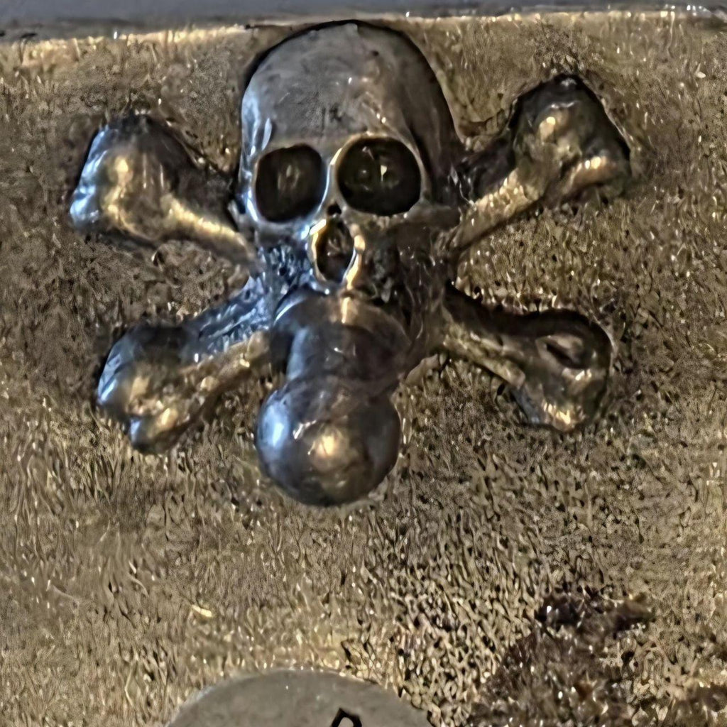 Vintage Metal Belt Buckle, srh, Skulls, Gothic, Nice Western Design