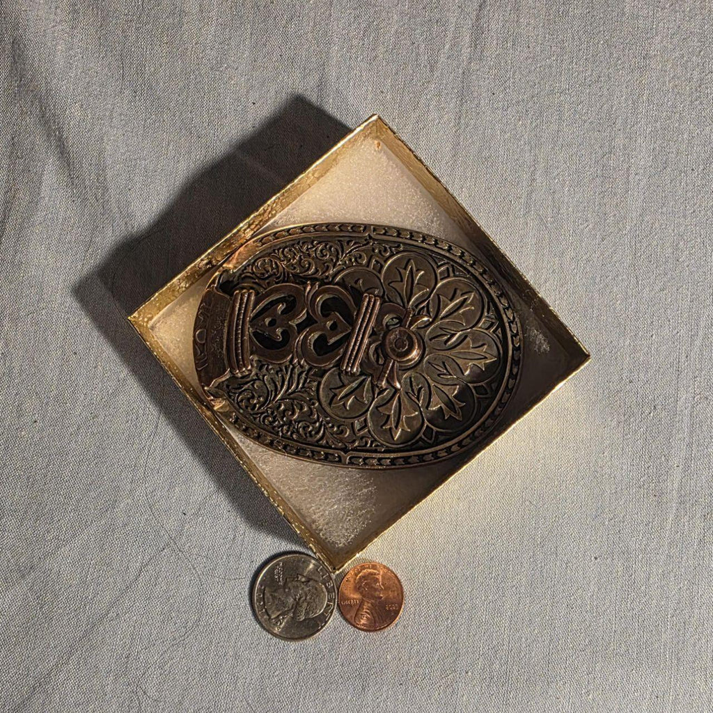 Vintage Metal Belt Buckle, Boot Spur, Cowboy, The Conquistador, Nice Western Design