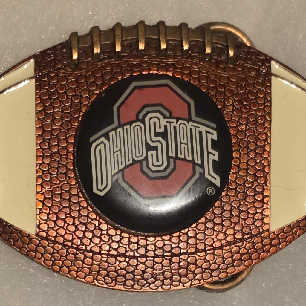Vintage Metal Belt Buckle, Ohio State, Football, Nice Western Style Design