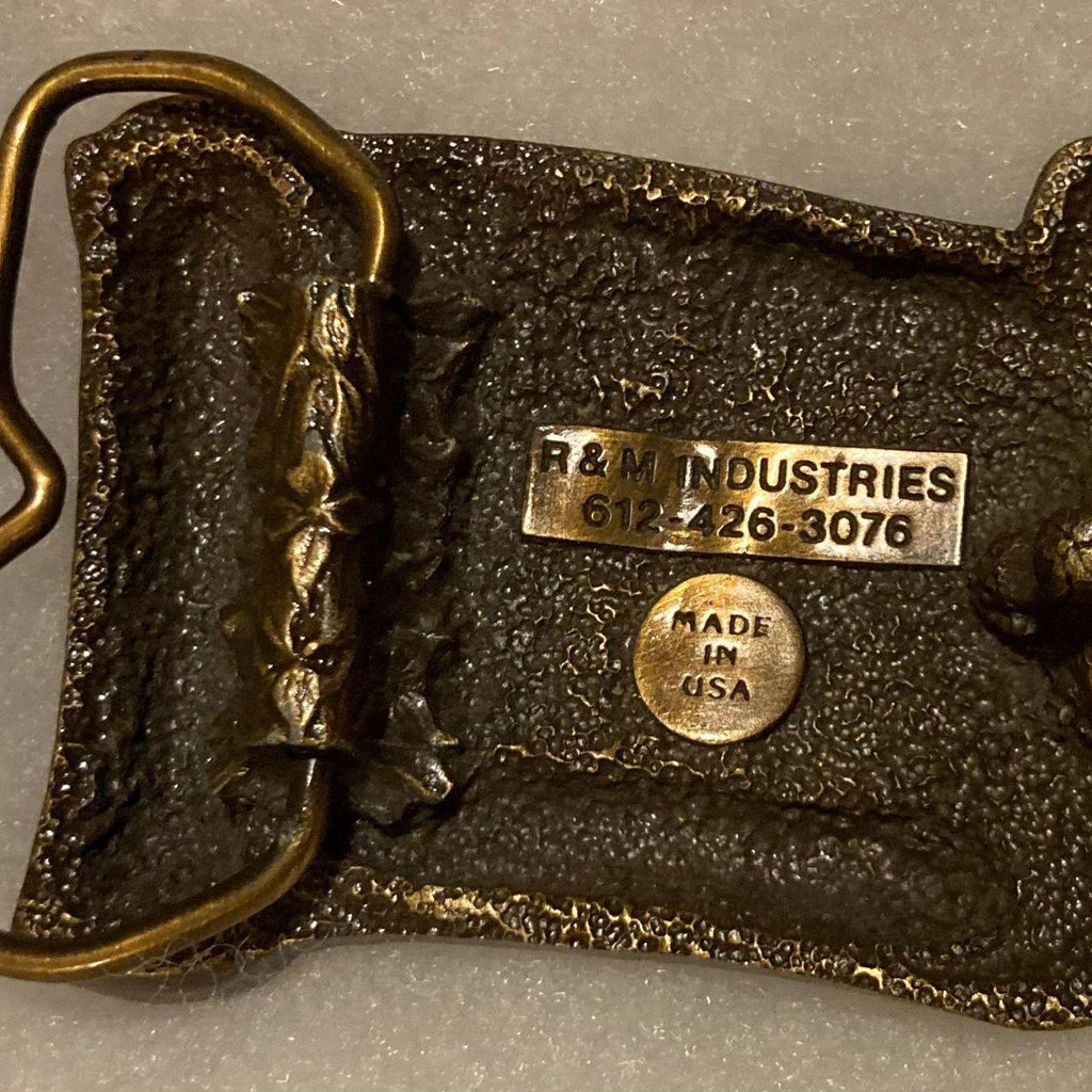 Vintage Metal Belt Buckle, Brass, Post Office, Mail Man, United States Postal Service, Letters, U.S. Mail, Workers Union, Greenacres, WA