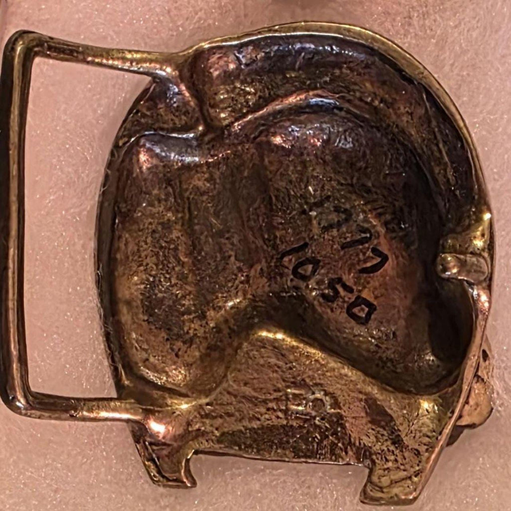 Vintage Metal Belt Buckle, Nice Brass Horse Head, Nice Western Design, 2 1/2" x 2 1/4, Heavy Duty, Quality, Thick Metal, For Belts, Fashion