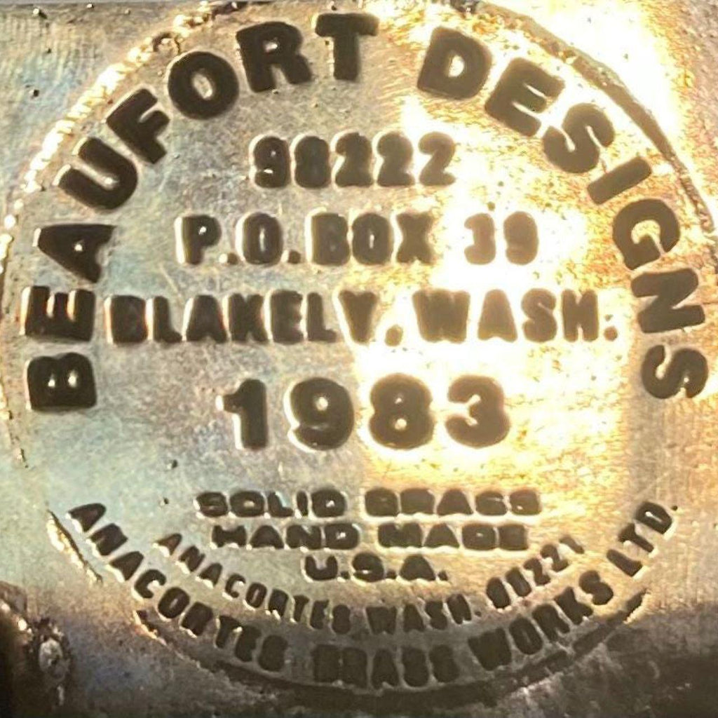 Vintage 1983 Metal Belt Buckle, Brass, Sohio, Mukluk Island, Oil Well, Oil, Energy, Gas, 3 3/4" x 2 1/2", Cowboy Style, Heavy Duty, Quality