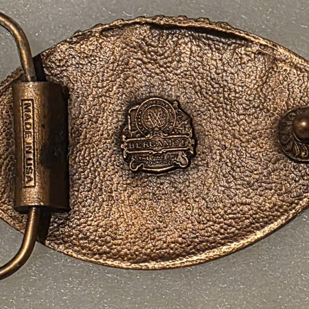 Vintage Metal Belt Buckle, Ohio State, Football, Nice Western Style Design