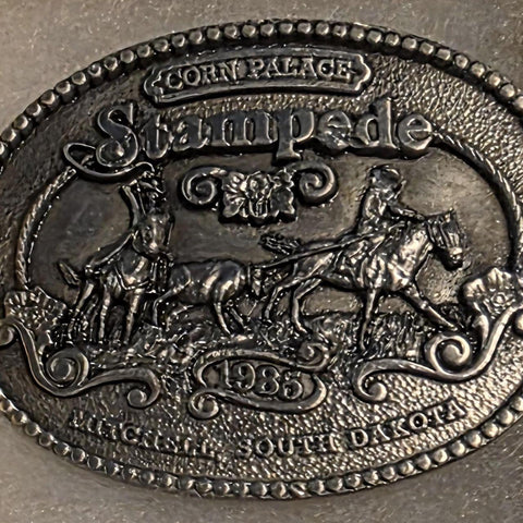 Vintage Corn Palace Stampede Belt Buckle Limited Edition 272 of 300 Rodeo South Dakota