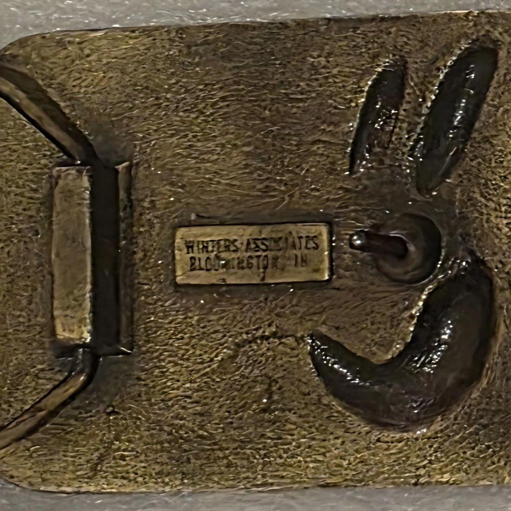 Vintage Metal Belt Buckle, Brass, Hummin Cummins, Trucking, Diesel, Long Haul