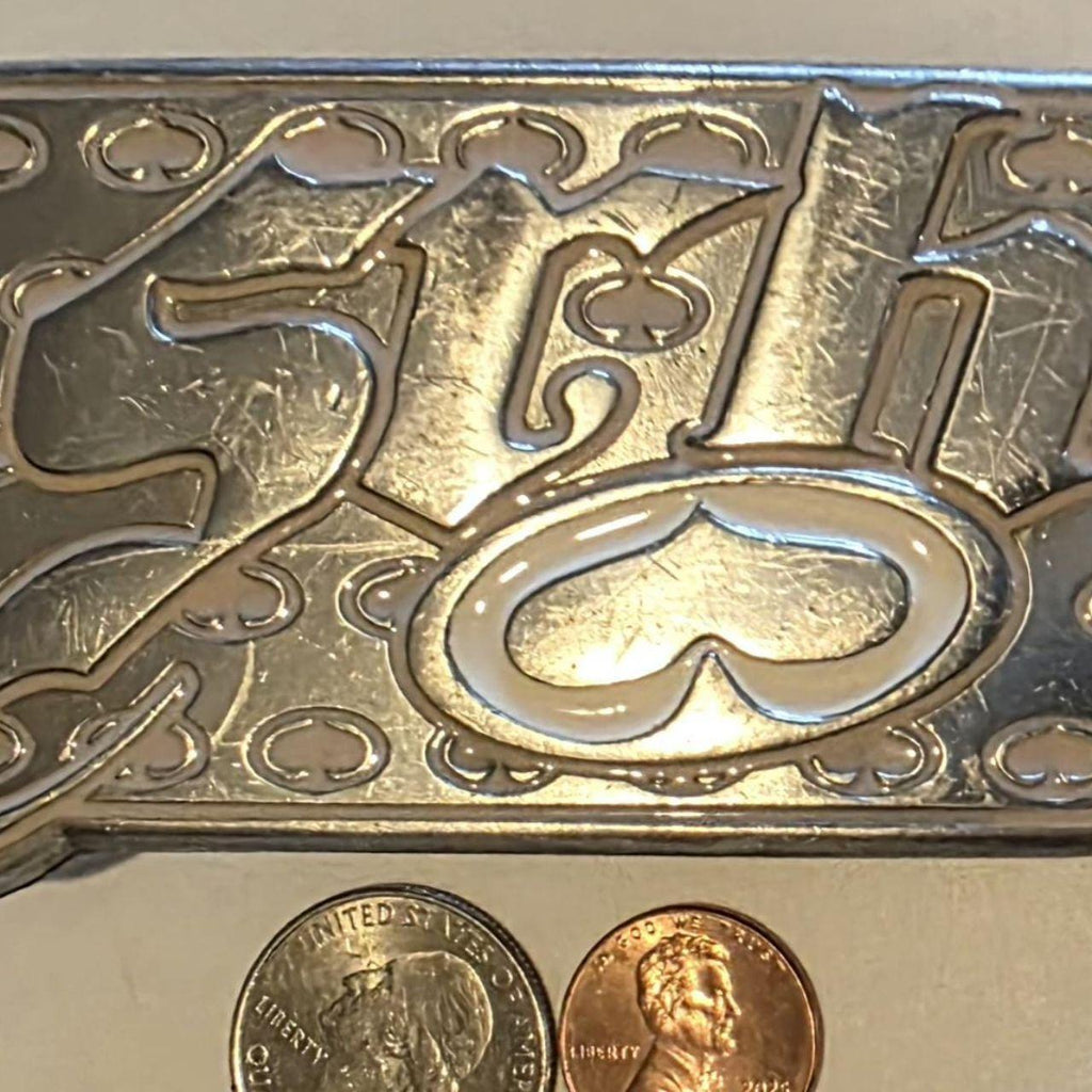 Vintage Metal Belt Buckle, srh, Skulls, Gothic, Nice Western Design